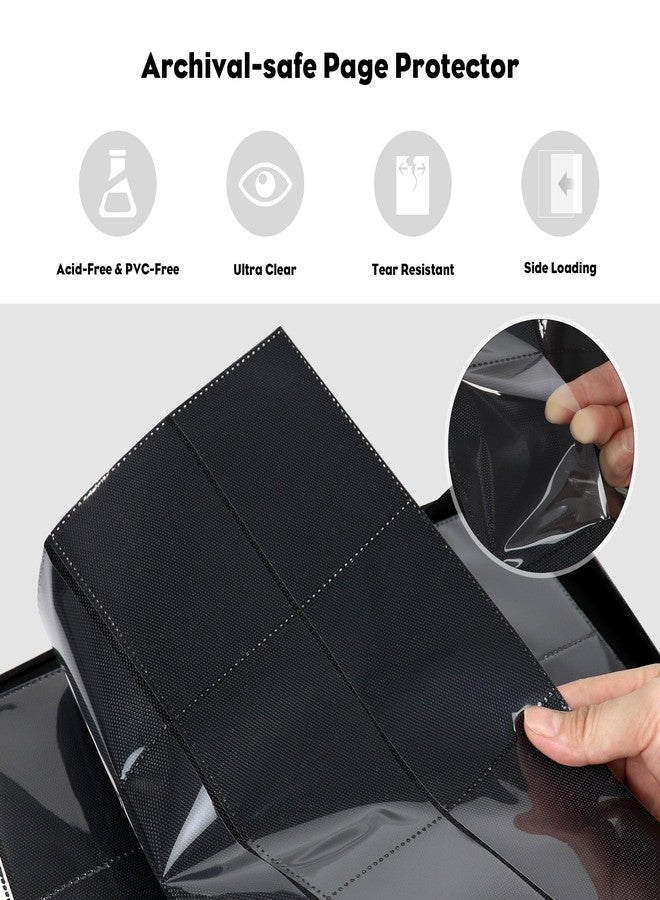Katomula 360 Pockets Card Binder, MTG Card Binder, Double Sided Card Collection Album Folder with 20 Pages, Side-Loading Card Holder for MTG, TCG, Trading Card, Sports Cards-Swamp - Image 4